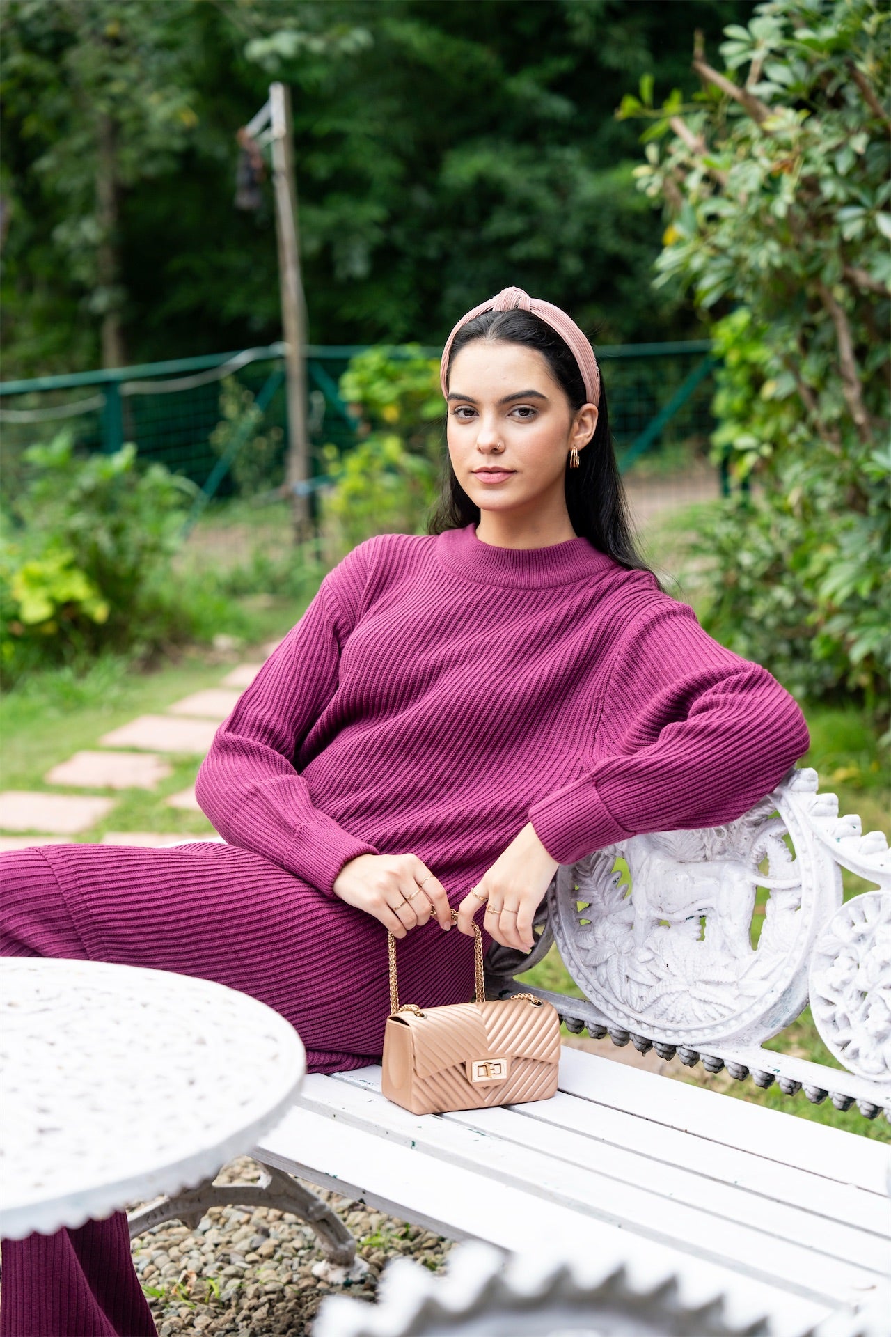 Elegant Lounge Knit Co-ord Set – Women’s Chic Knitwear Two-Piece